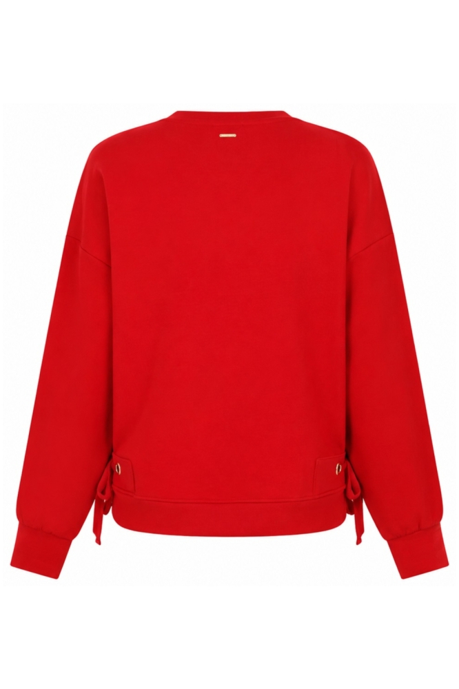 Zoso rode dames sweater | Achteraanzicht