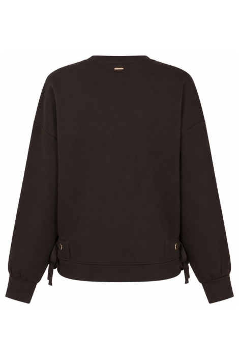 Zoso bruine dames sweater | Achteraanzicht