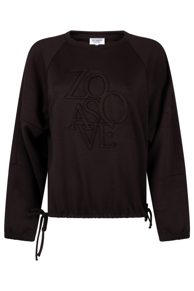 Zoso bruine dames sweater | Vooraanzicht