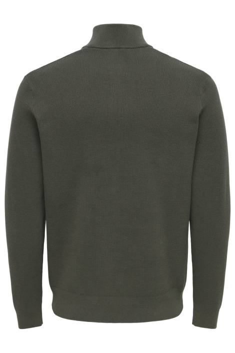 Only & Sons groene heren trui | Achteraanzicht