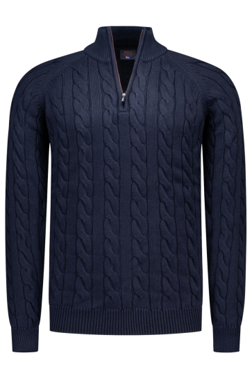 NZA Trui PULLOVER HALF ZIP 26HN454 2664 OXFORD NAVY