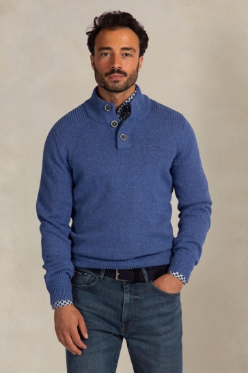 NZA Trui GEMELEERDE TRUI 26HN475 2646 CAPRI BLUE MELANGE