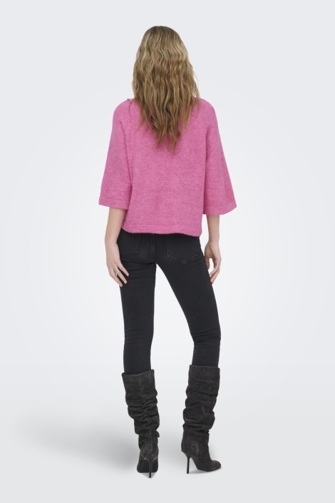 Only roze dames trui | Model achteraanzicht