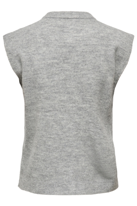 Only grijze dames gilet | Achteraanzicht