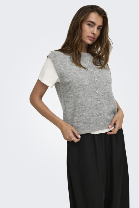 Only grijze dames gilet | Model