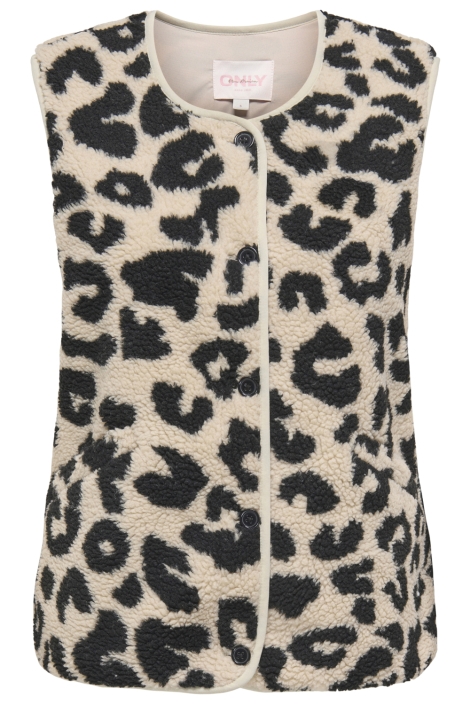 Only beige dames gilet | Vooraanzicht