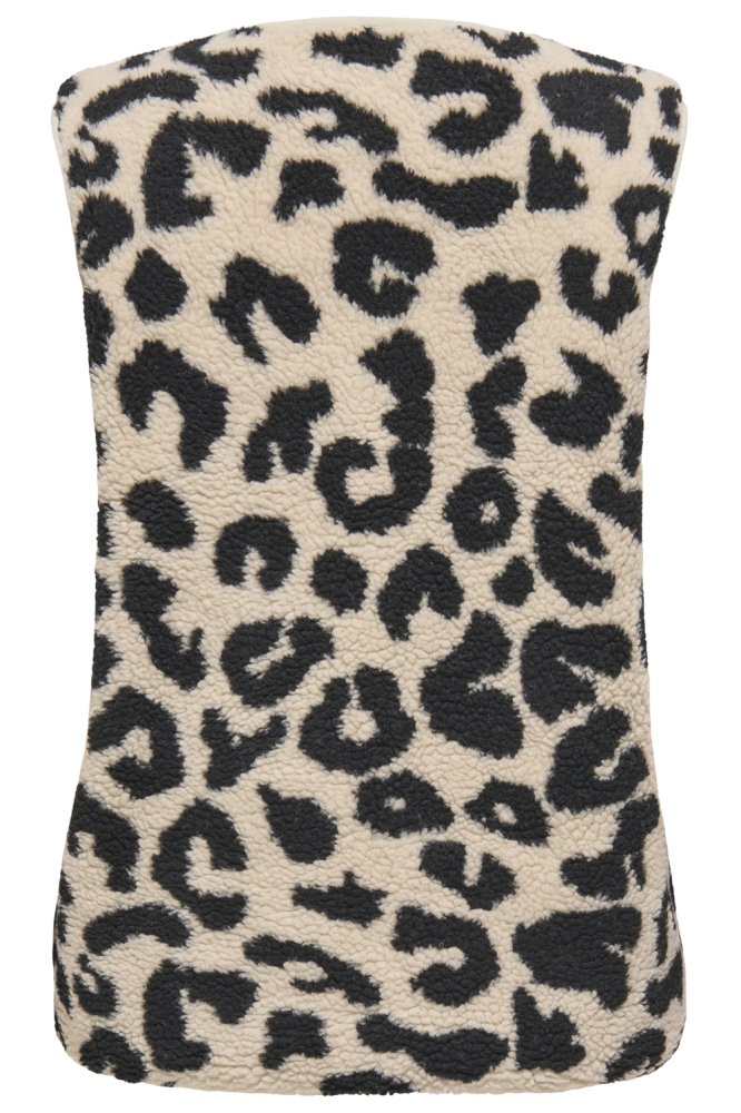Only beige dames gilet | Achteraanzicht