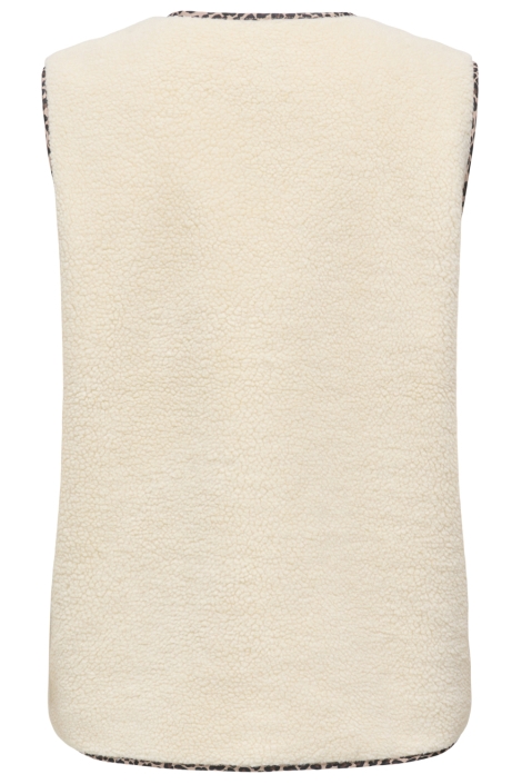 Only beige dames gilet | Achteraanzicht