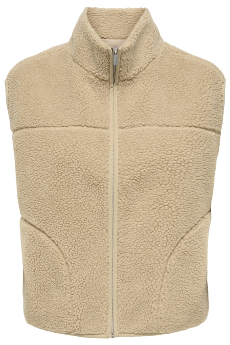 Only beige dames gilet |