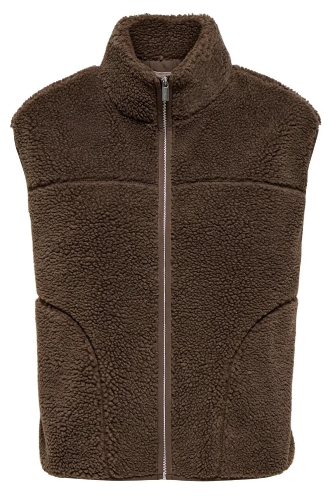 Only bruine dames gilet |