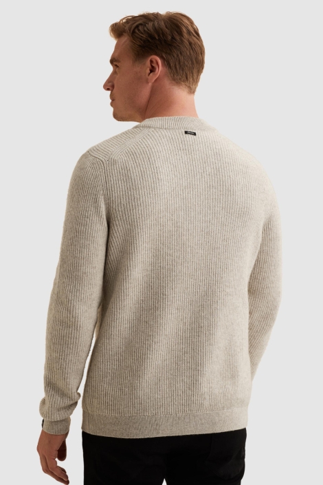 Vanguard beige heren vest | Model achteraanzicht