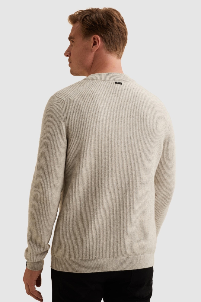 Vanguard beige heren vest | Model achteraanzicht