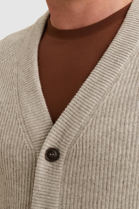 Vanguard beige heren vest | Close up