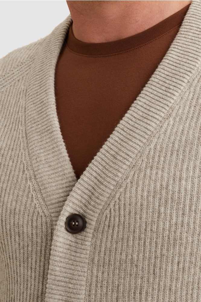 Vanguard beige heren vest | Close up