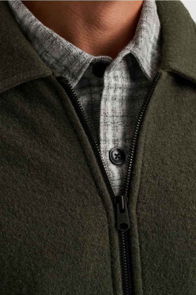Cast Iron groene heren vest | Close up