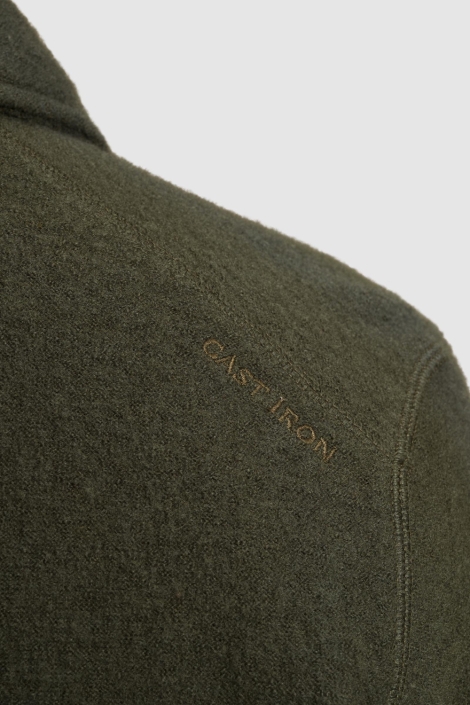 Cast Iron groene heren vest | Close up
