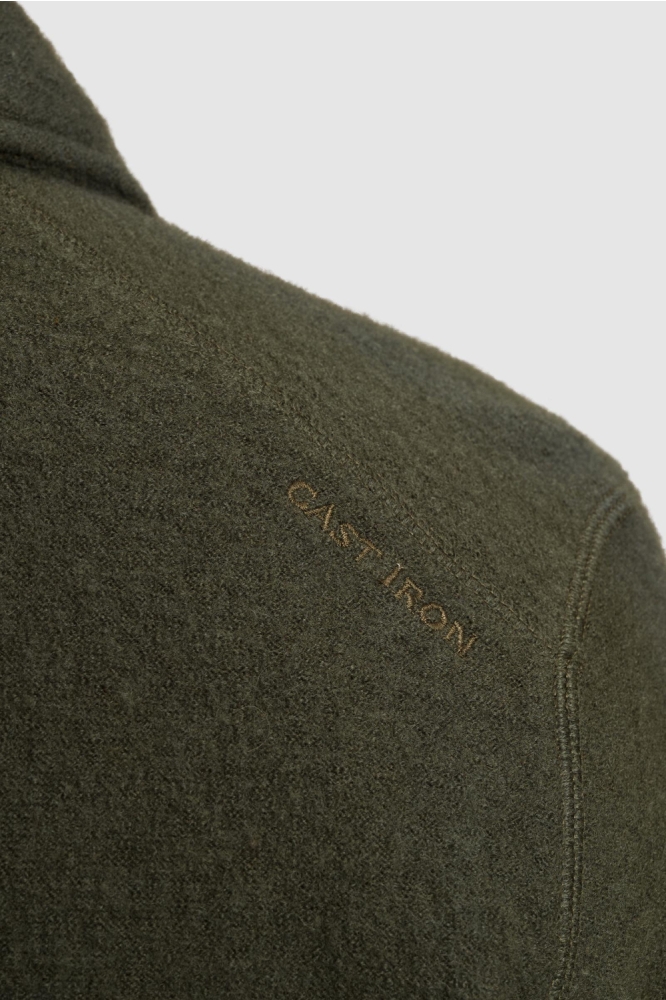 Cast Iron groene heren vest | Close up