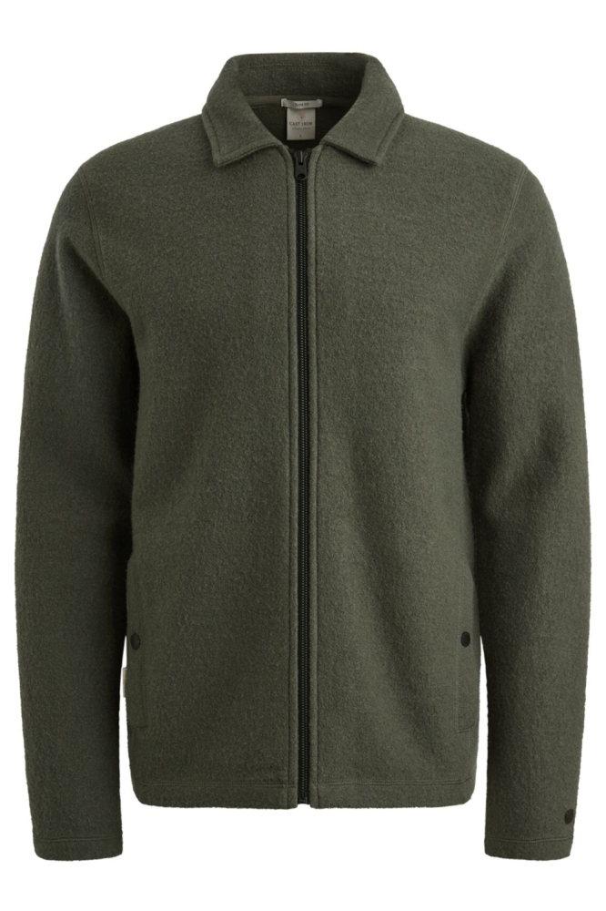 Cast Iron groene heren vest | Vooraanzicht