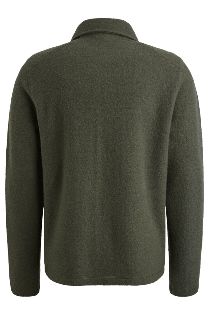 Cast Iron groene heren vest | Achteraanzicht