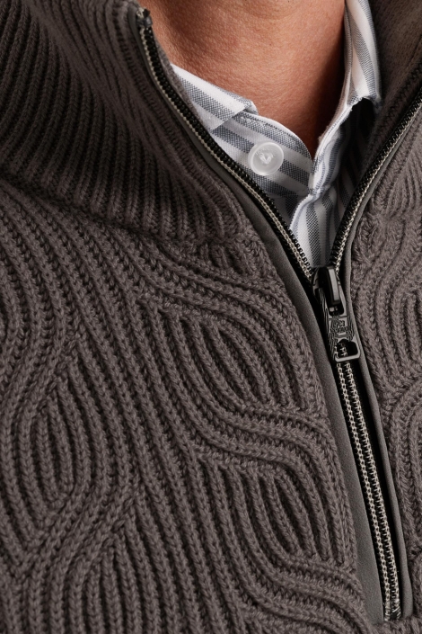 Vanguard grijze heren trui | Close up