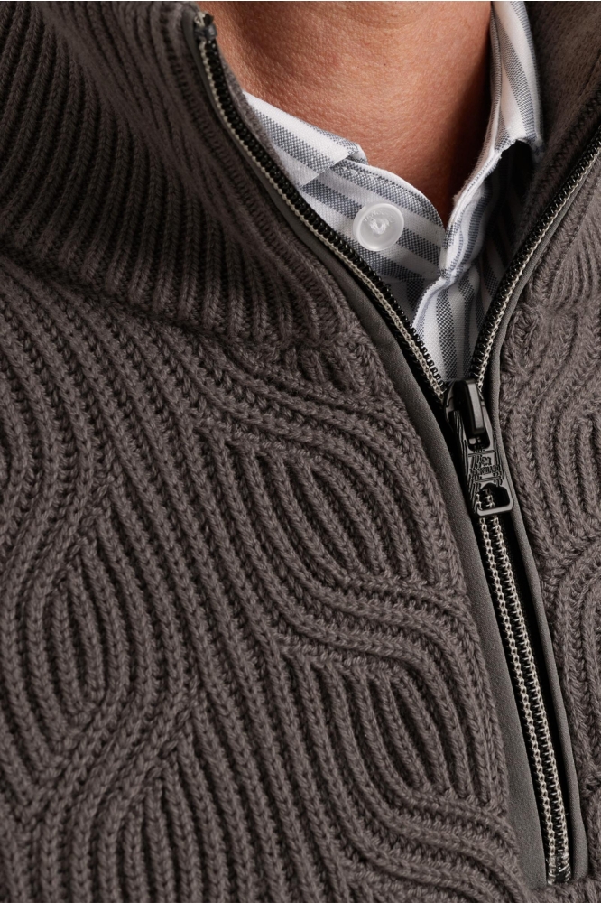 Vanguard grijze heren trui | Close up