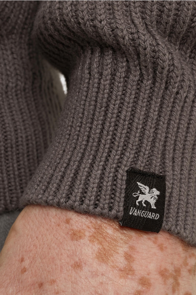 Vanguard grijze heren trui | Close up