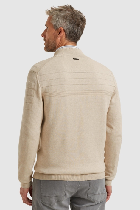Vanguard beige heren vest | Model achteraanzicht