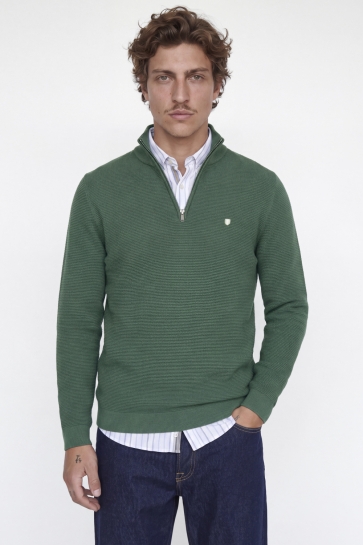 Jack & Jones Trui JPRBLURYAN KNIT HALF ZIP 12300876 PINENEEDLE