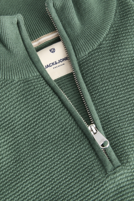 Jack & Jones groene heren trui | Close up