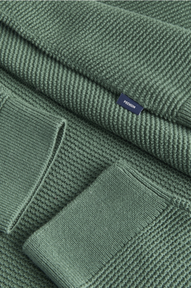 Jack & Jones groene heren trui | Close up