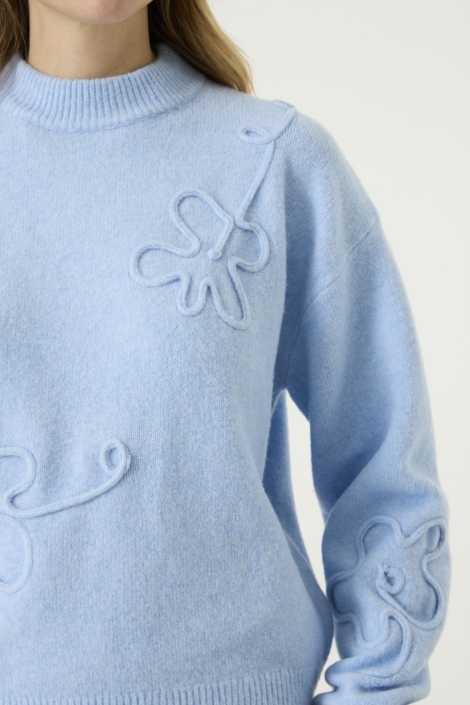Garcia blauwe dames trui | Close up