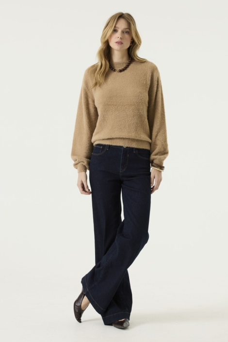 Garcia taupe dames trui | Model