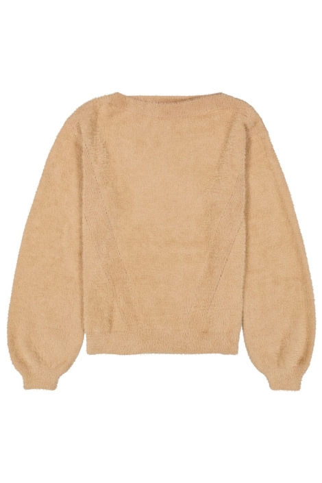 Garcia taupe dames trui | Vooraanzicht