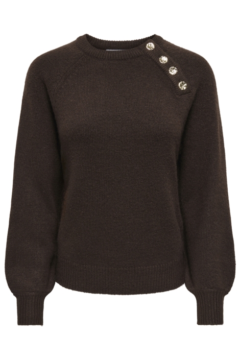 Only bruine dames trui | Vooraanzicht