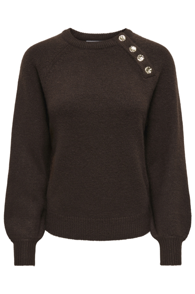 Only bruine dames trui | Vooraanzicht