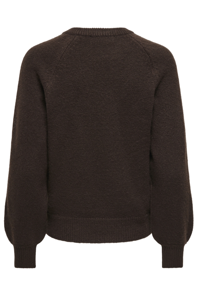 Only bruine dames trui | Achteraanzicht