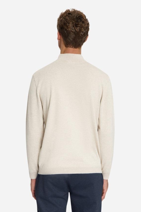 NO-EXCESS beige heren trui | Model achteraanzicht
