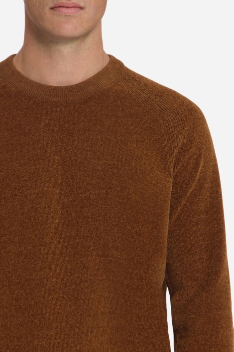 NO-EXCESS bruine heren trui | Close up