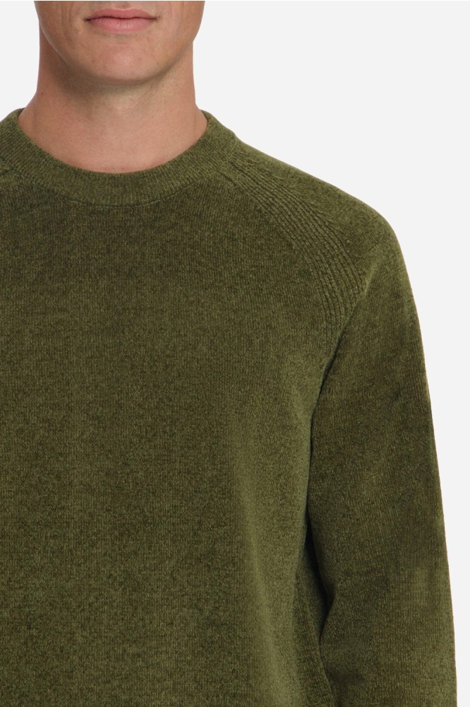 NO-EXCESS groene heren trui | Close up