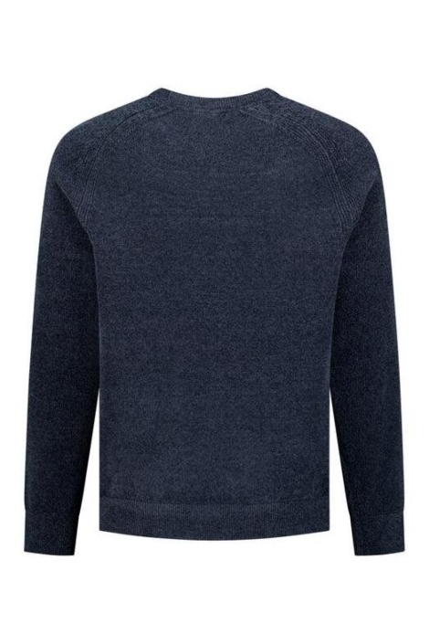 NO-EXCESS blauwe heren trui | Achteraanzicht