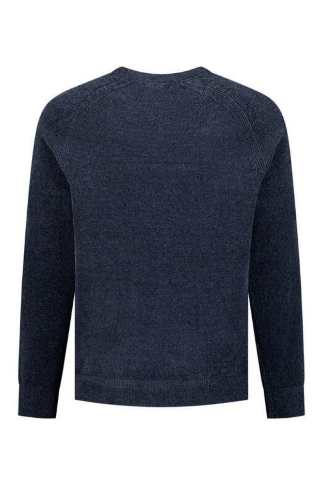 NO-EXCESS blauwe heren trui | Achteraanzicht