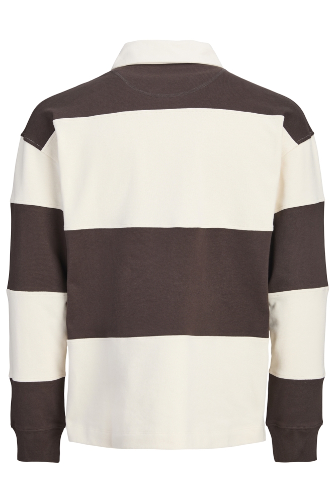 Jack & Jones bruine heren polo | Achteraanzicht