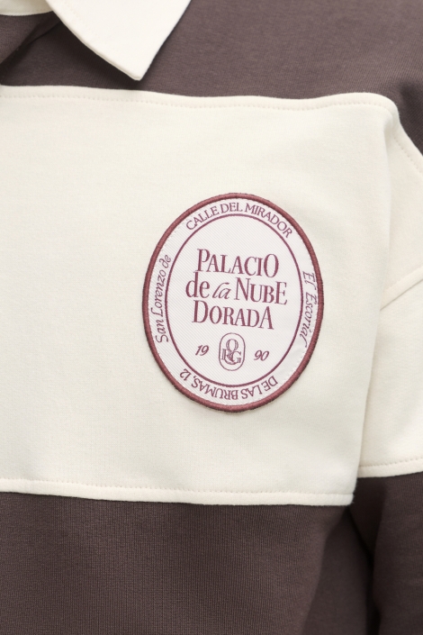 Jack & Jones bruine heren polo | Close up