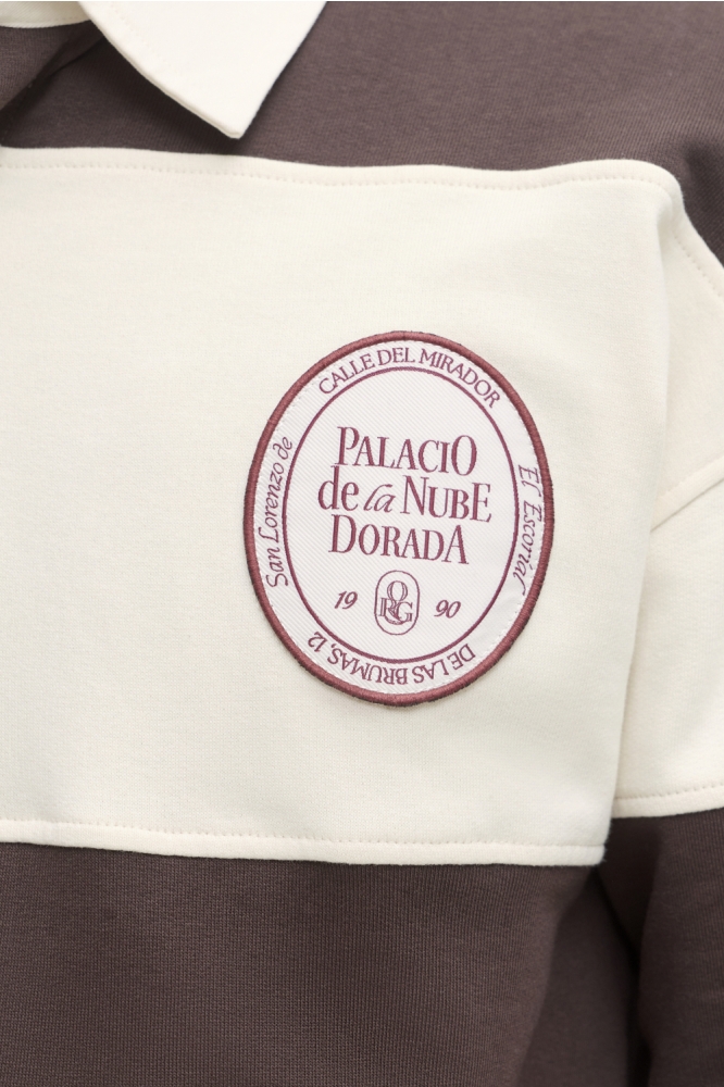 Jack & Jones bruine heren polo | Close up