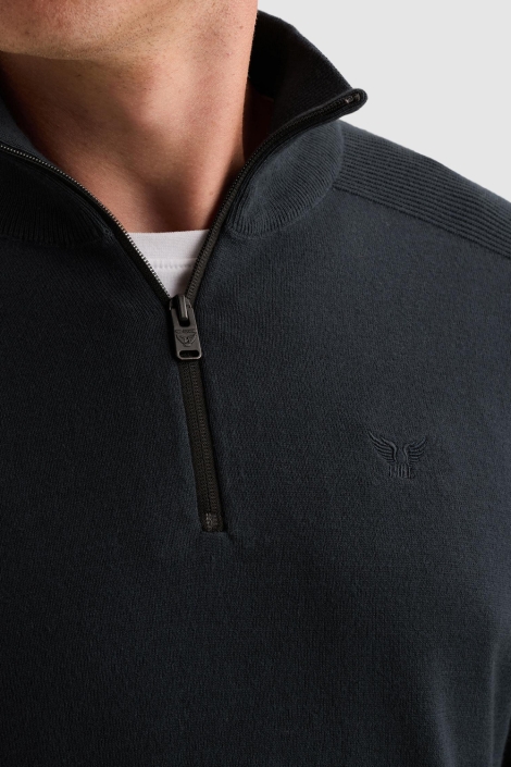PME legend blauwe heren trui | Close up