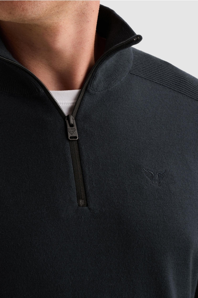 PME legend blauwe heren trui | Close up