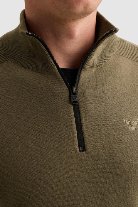 PME legend groene heren trui | Close up