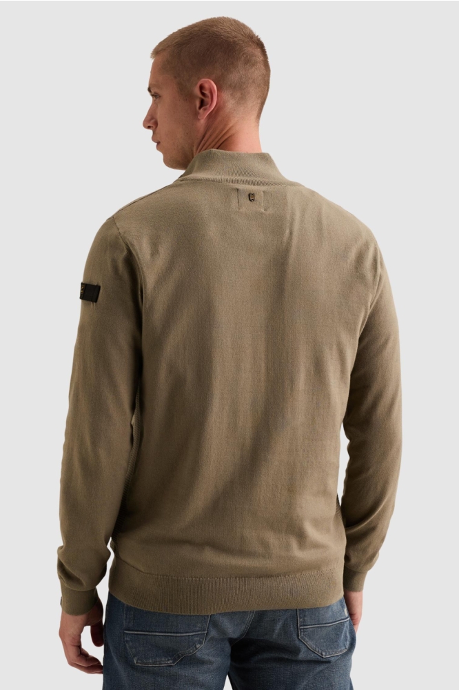 PME legend groene heren trui | Model achteraanzicht