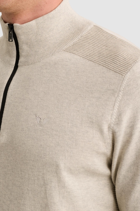 PME legend beige heren trui | Close up