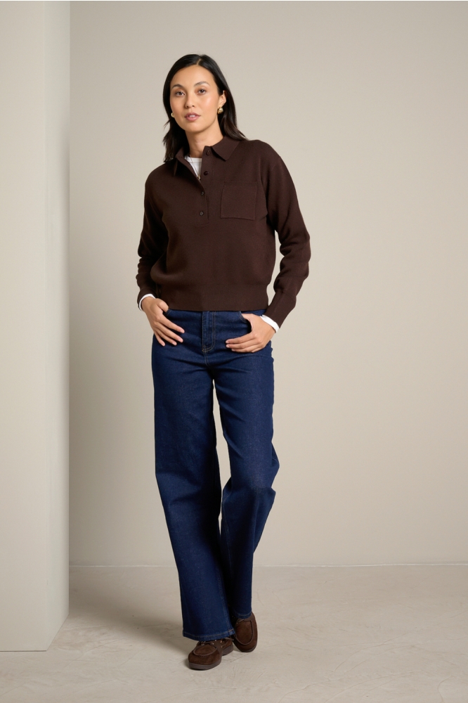 LolaLiza bruine dames trui | Model